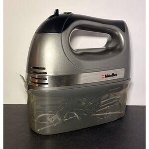 Mueller Electric Hand Mixer, 5 Speed 250W Turbo with Snap-on Storage Case
